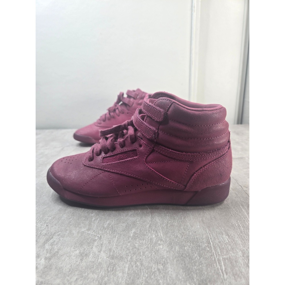 Reebok x FACE Stockholm Freestyle Hi 7 Pink Leather High Top Classic Y2k Sneaker